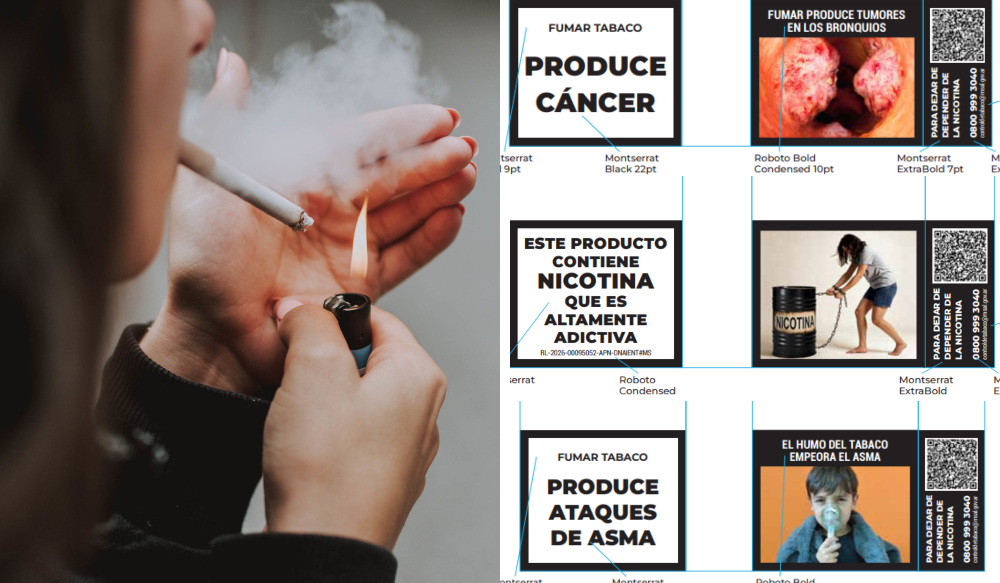 Nicotina, tabaco y riesgos para la salud: cigarrillos y vapeadores con nuevas advertencias