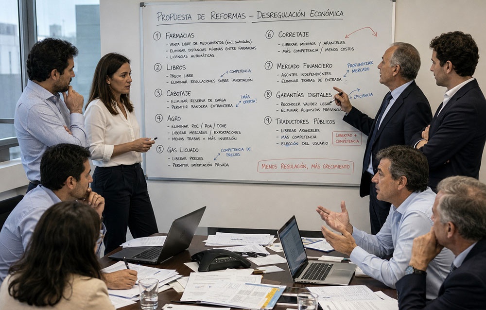 El Gobierno prepara una megadesregulación que alcanza a farmacias, libros, agro y transporte