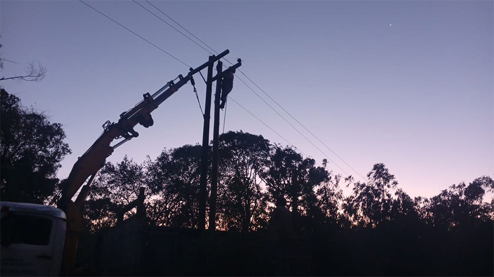 Temporal de viento derribó más de 30 postes y dejó sectores rurales sin luz en Misiones