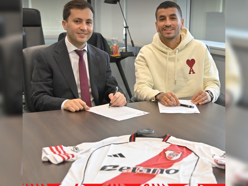 Ángel Correa firmó con River hasta 2029 y fue presentado oficialmente como nuevo refuerzo