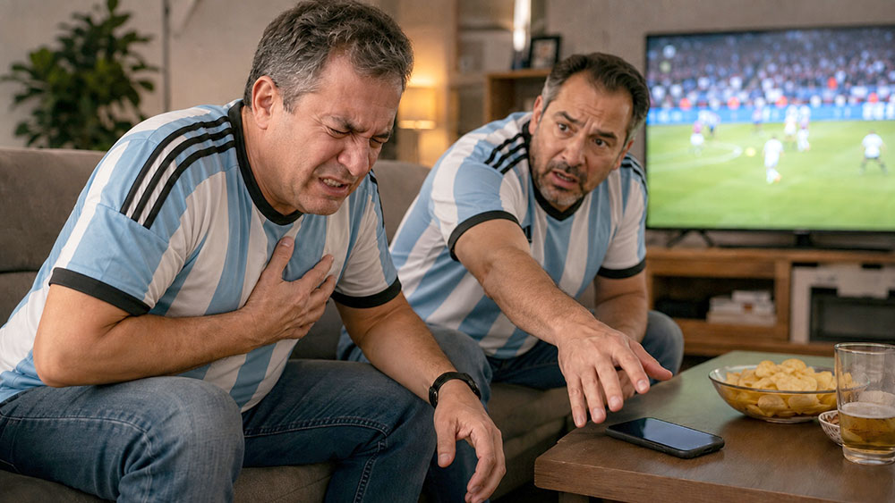 Infartos y Mundial: los síntomas que no deben confundirse con nervios