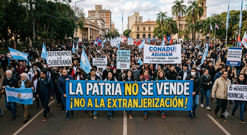 “Lo que amamos no se vende”: Posadas y Eldorado marchan este jueves contra de la Ley de Tierras