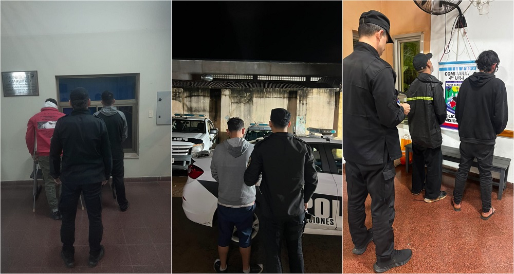 En pocas horas, ocho personas fueron detenidas en Posadas