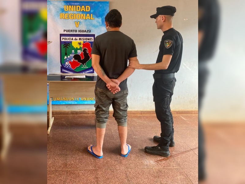 Lo atacó con el machete por el ruido de su moto y terminó demorado en Andresito