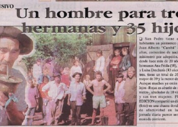 El hombre que vivía en Misiones con sus tres “esposas” y 35 hijos