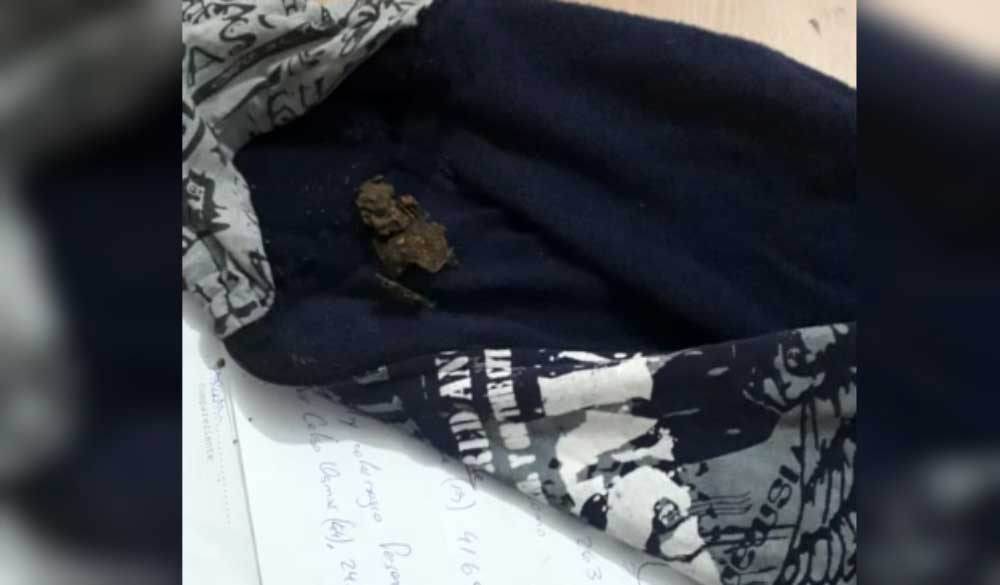 Abrigo con marihuana no pasó la requisa