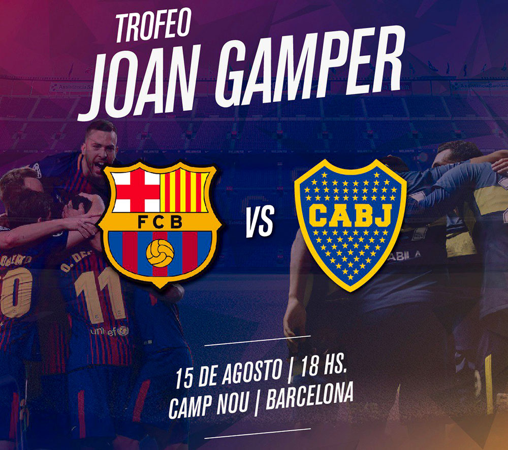 Trofeo Joan Gamper: Boca será rival del Barcelona
