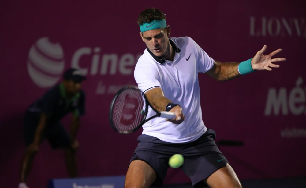 Con dificultades, Del Potro impuso su jerarquía en Los Cabos