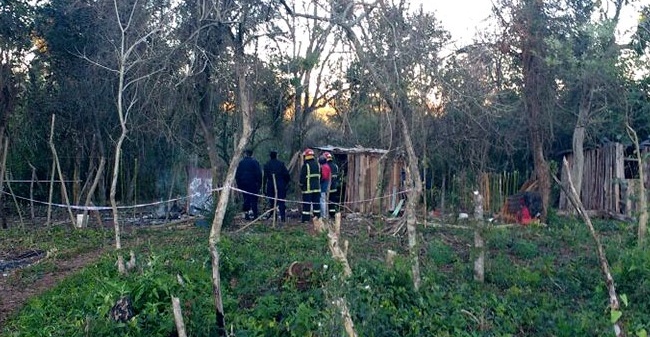 Hallaron a un joven calcinado en Santa Ana