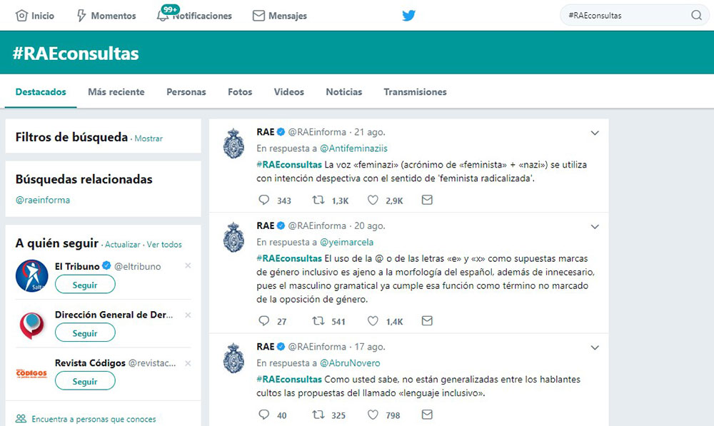 Polémica por definición de la RAE de los términos “feminazi” y “machirulo”