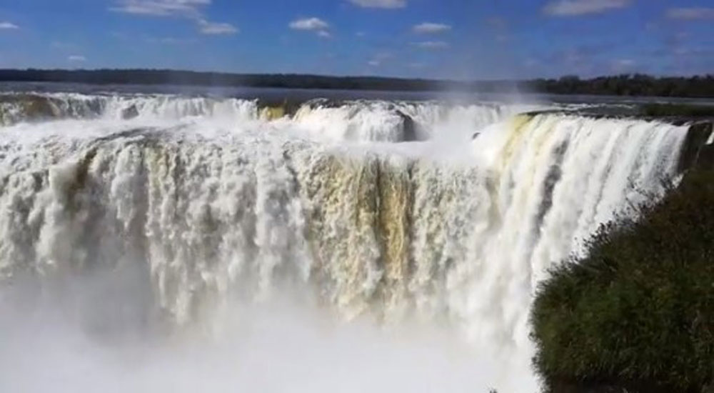 Cataratas: disminuyó el caudal … pero no están secas