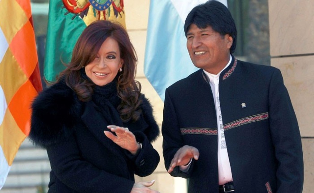 Evo Morales cuestionó allanamientos a Cristina Kirchner