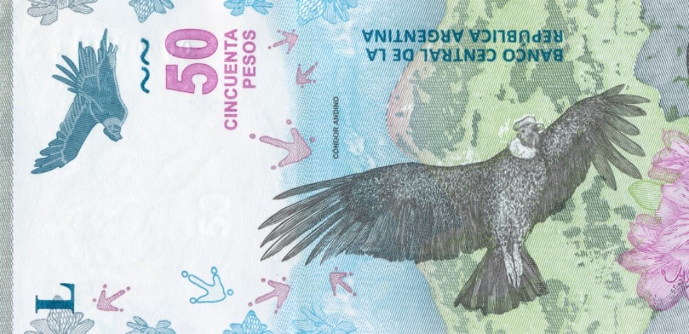 Mañana entra en circulación el nuevo billete de 50 pesos con la imagen del cóndor