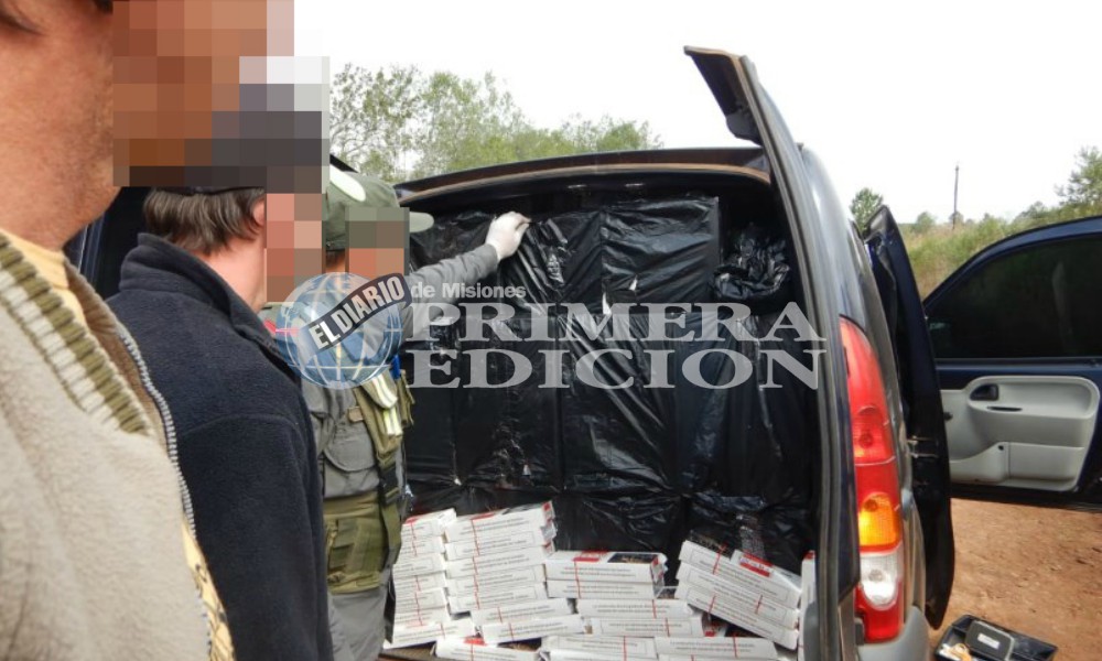 No entraba ni un alfiler: hallan utilitario repleto de cigarrillos en Alem