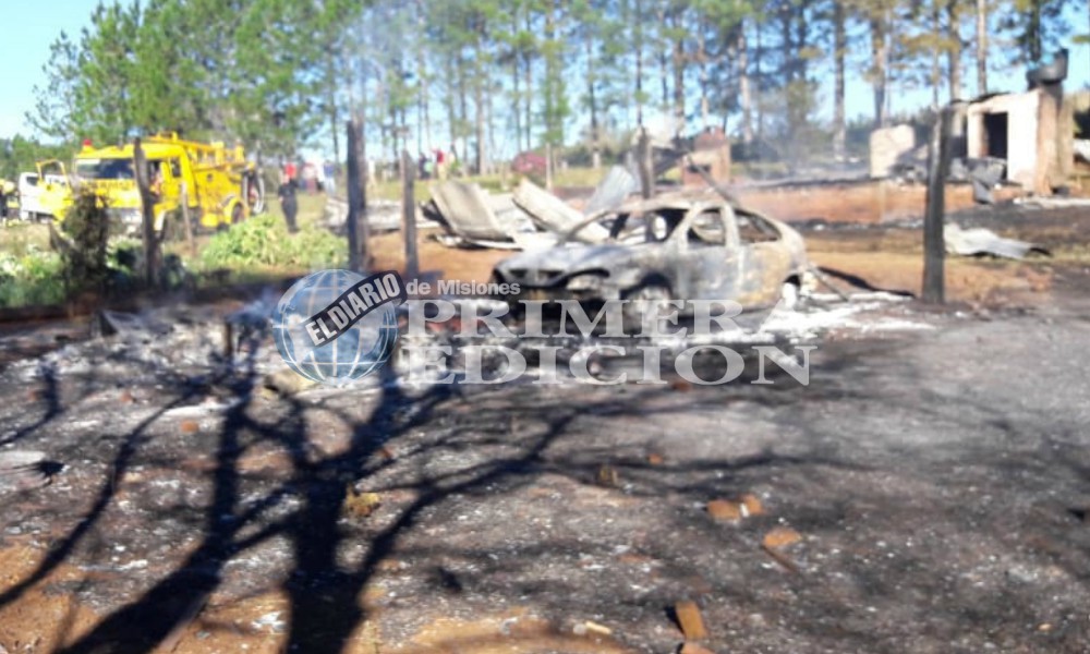 Incendió la vivienda y el automóvil de su ex en San Vicente