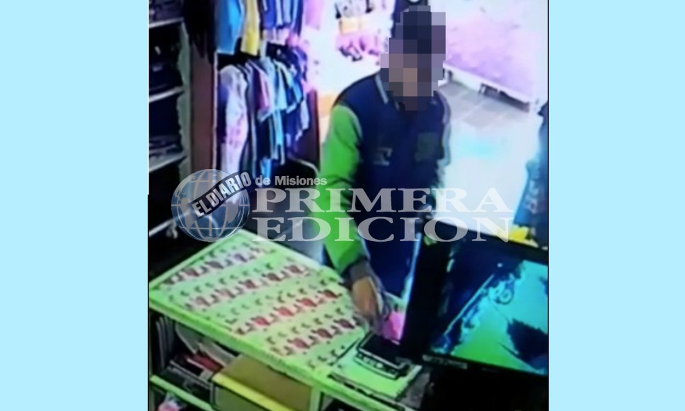 “Sonría, lo estamos filmando”: así robó un celular en un comercio posadeño