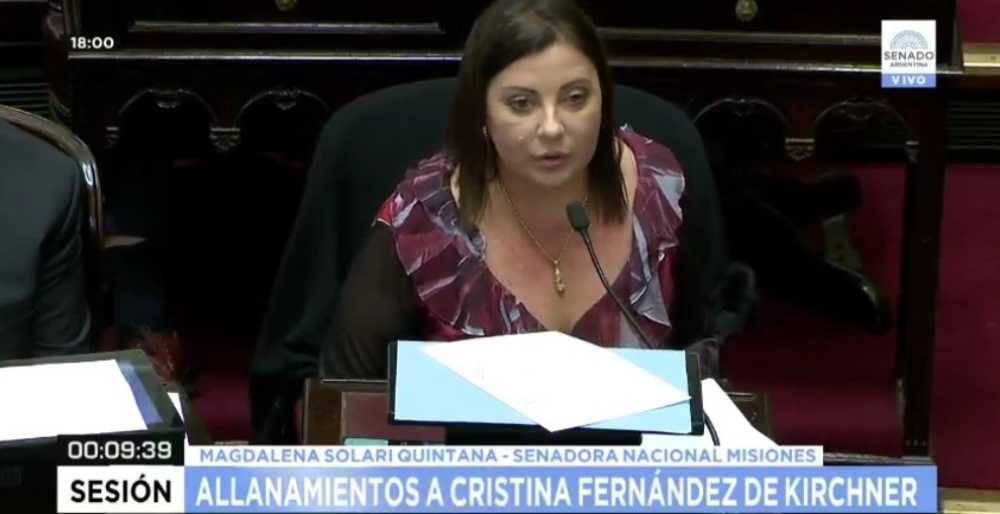 Solari sobre allanamientos a CFK: “estoy de acuerdo con que se allane su domicilio”