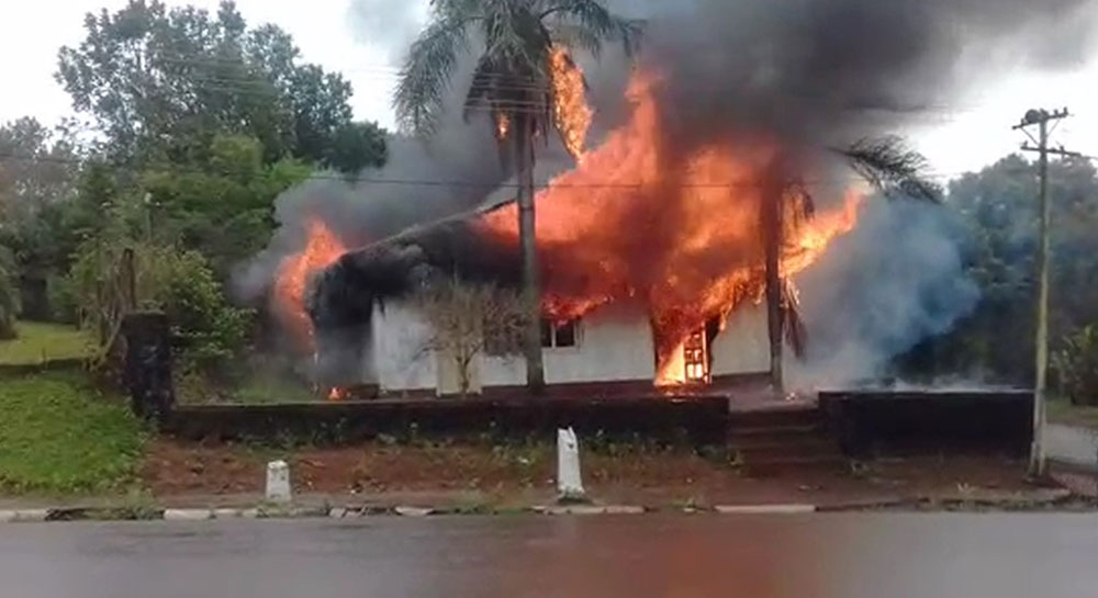 Incendio en el Concejo Deliberante de Aurora