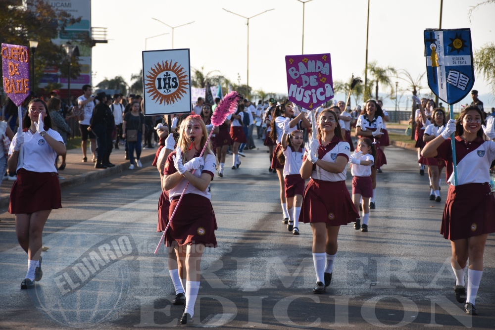 Estudiantina 2018: la segunda prueba piloto se adueñó de la costanera