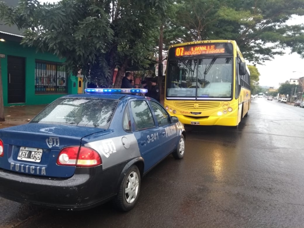 Posadas: preso en el colectivo tras un robo