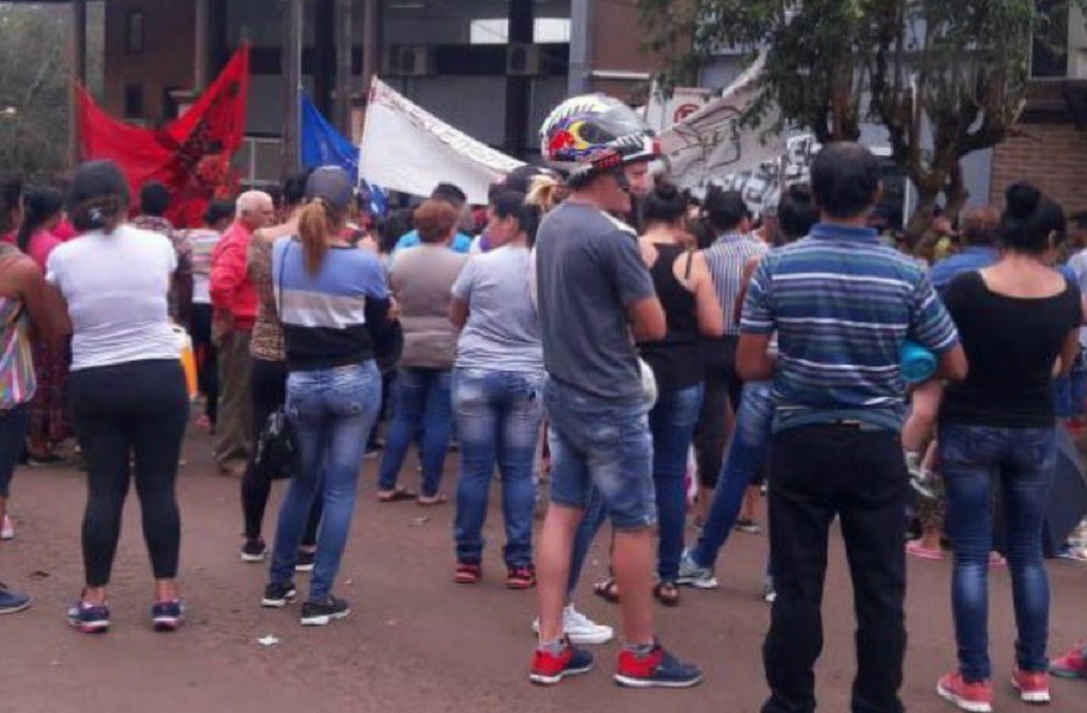 Movilización en Oberá para pedir la liberación de dirigente tarefero