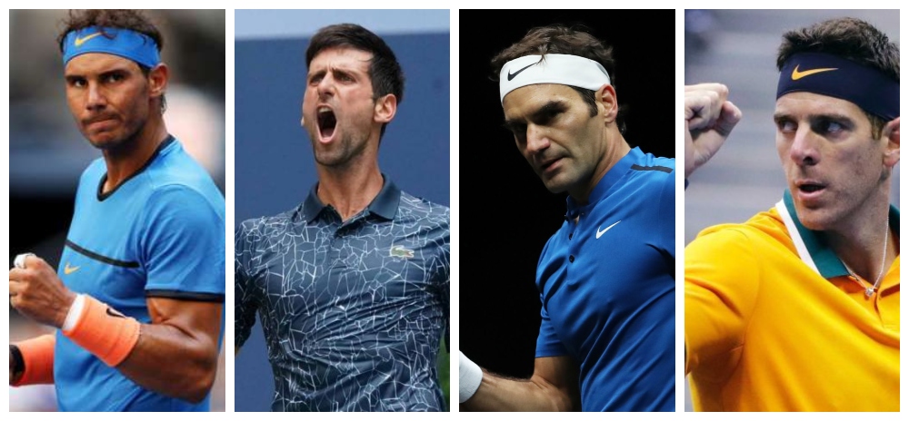 Nadal, Djokovic, Federer y Del Potro mandan