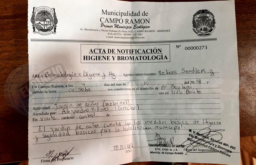 Campo Ramón: guardería macrista recién hoy tramitó habilitación provisoria
