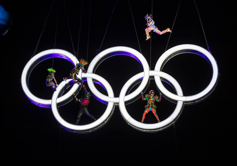 A cielo abierto, se realizó la apertura de los Juegos Olímpicos de la Juventud