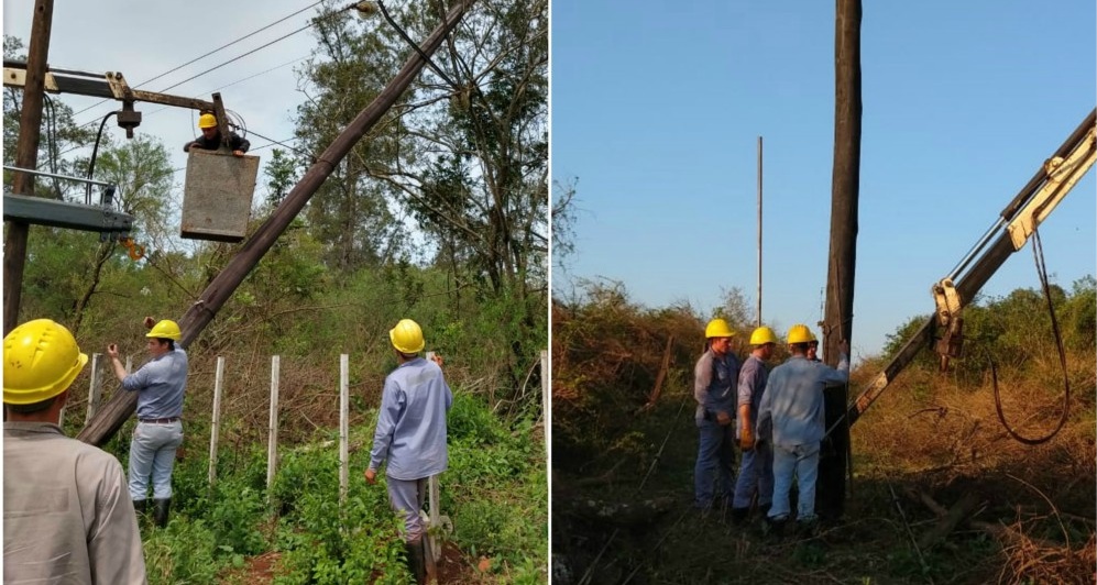 Temporal: aún quedan zonas sin luz en el sur provincial