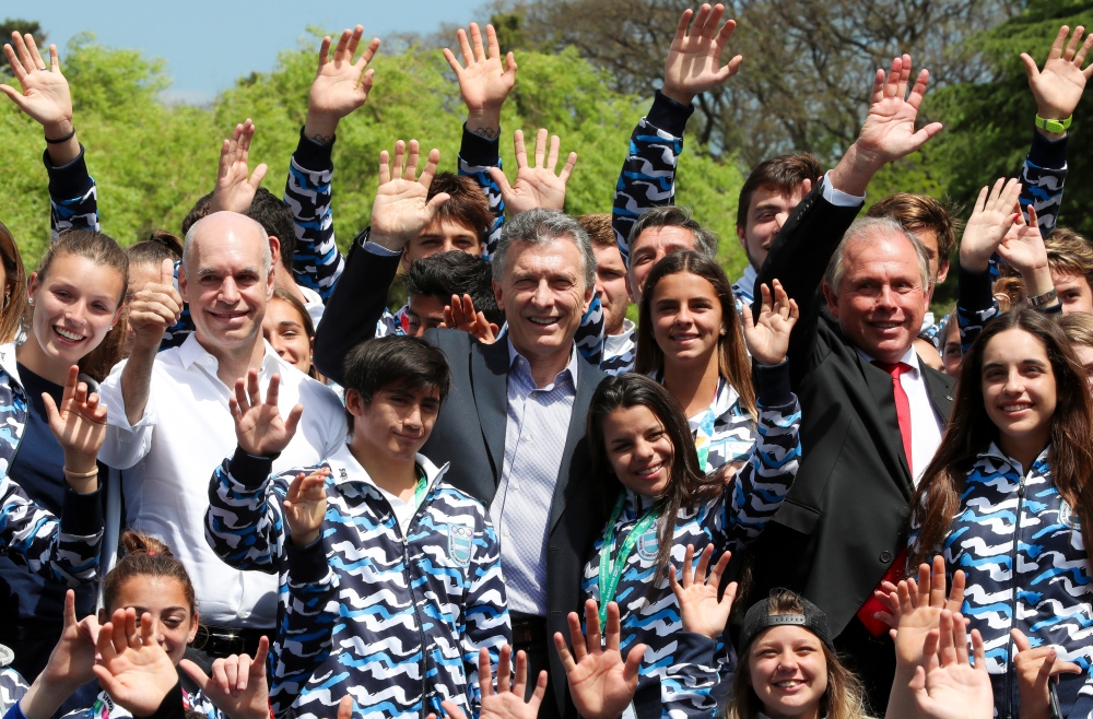 Macri recibió a atletas argentinos