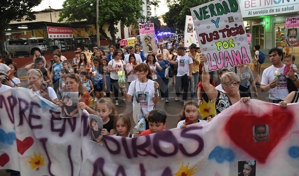 A un mes del fallecimiento de Luana Kruka hubo una marcha de silencio