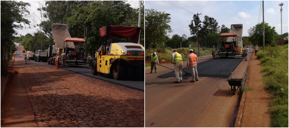 Concluyeron obras de pavimentación de la avenida Jauretche