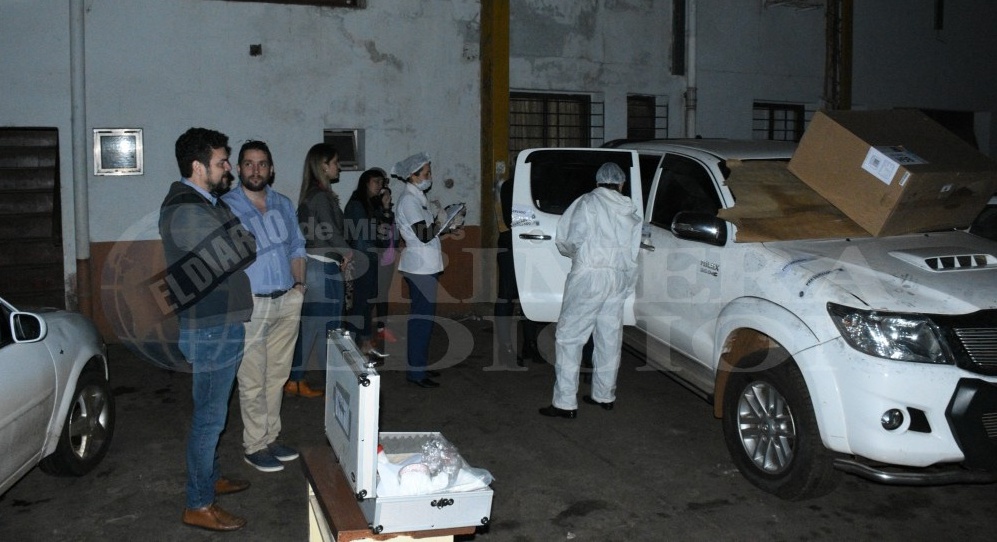 Luminol dio positivo en diez puntos de la camioneta Hilux secuestrada