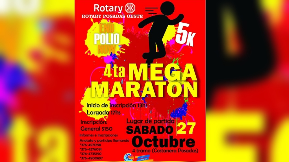 Invitan a la cuarta maratón contra la Polio