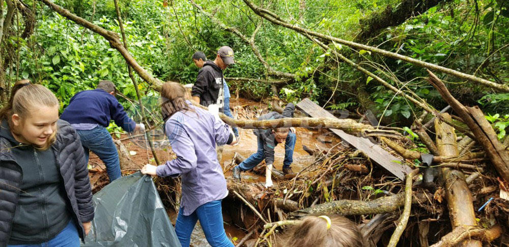 Limpiaron arroyo y encontraron la mitad de basura que en 2017