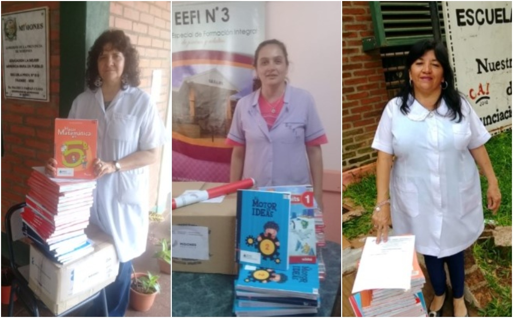 Entregaron útiles a escuelas afectadas por el temporal