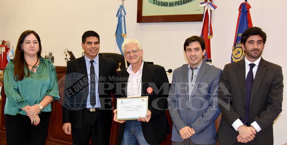 Reconocieron a Juan Carlos Nuñes por su trabajo social