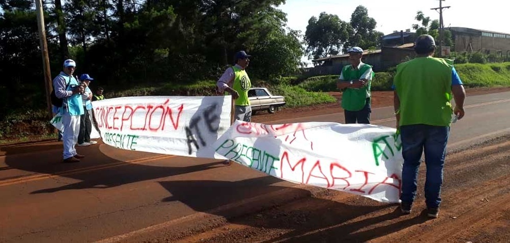 Municipales cortan la ruta 1 en Concepción de la Sierra