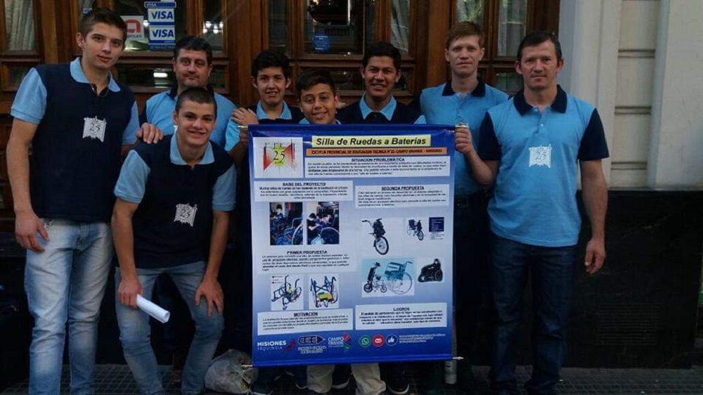 Será donada la silla eléctrica de la EPET 25 que cosecha elogios