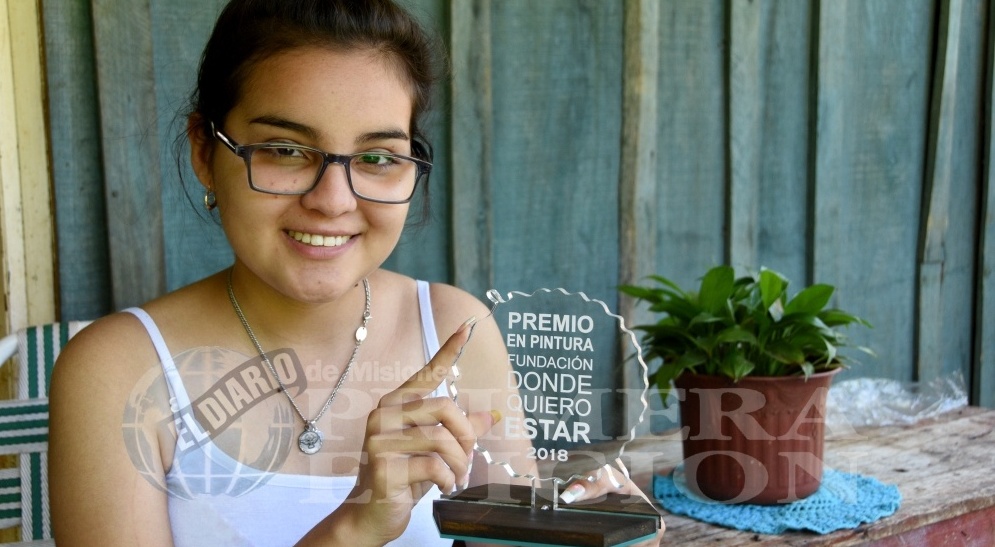Micaela, la joven “artista” misionera premiada por “Donde quiero estar”