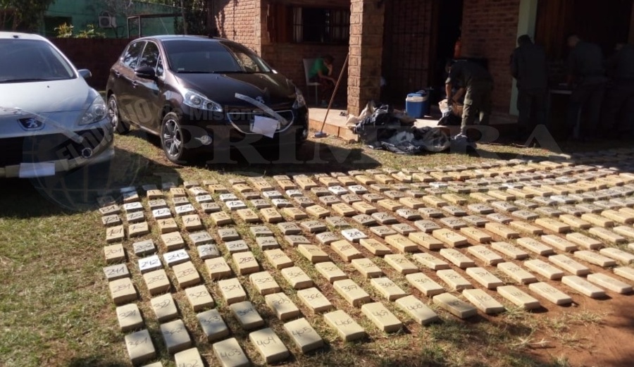 Gran cargamento de marihuana en Posadas