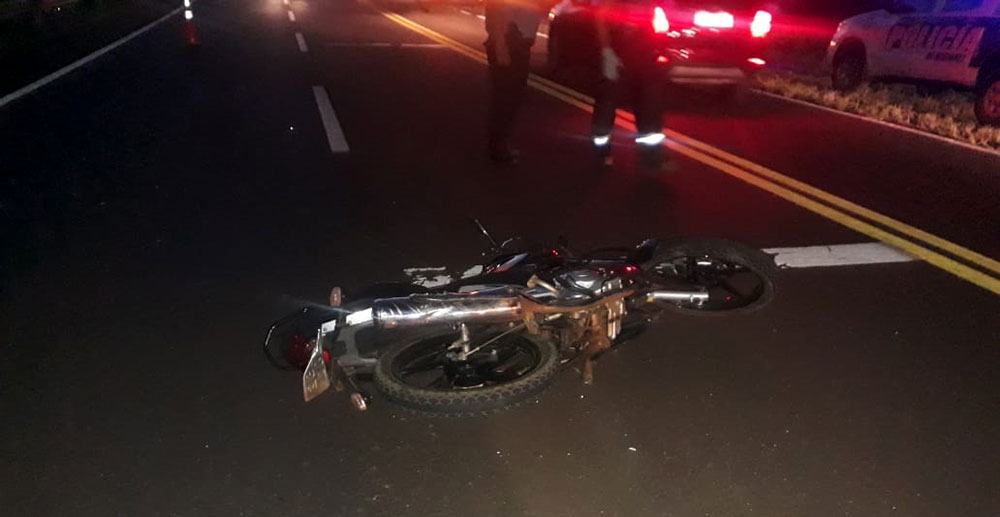 Motociclista falleció tras despiste en la ruta 12