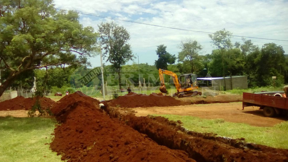 Reiniciaron importante obra de agua potable en Oberá