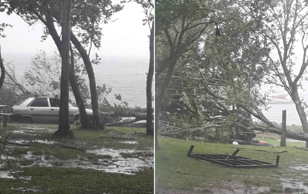 Destrozos en camping de Santa Ana por el temporal