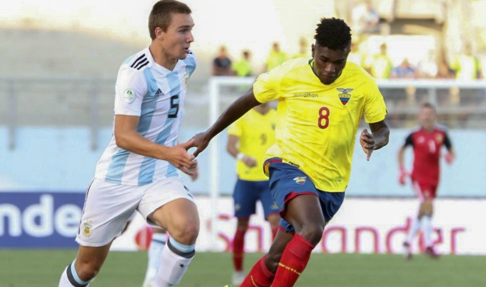La Selección Sub 20 perdió 2 a 1 ante Ecuador