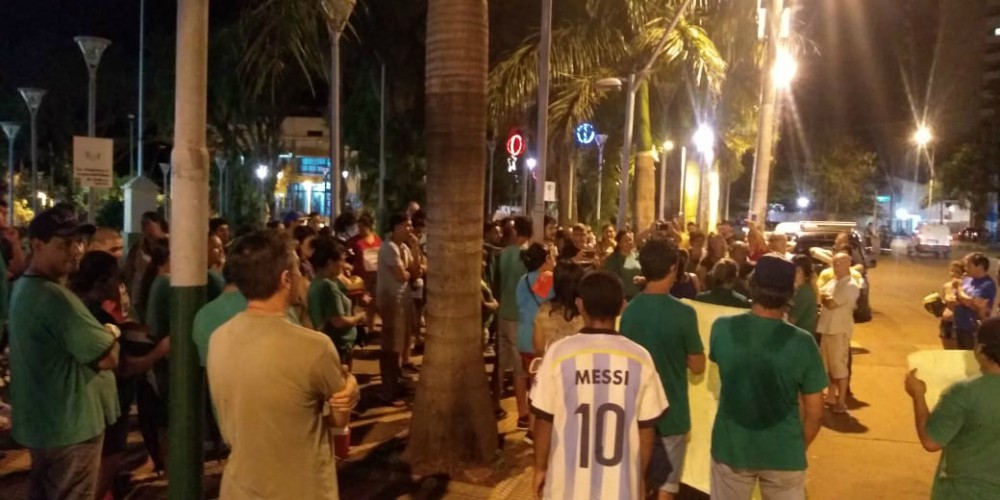Protesta en Iguazú por la falta de agua