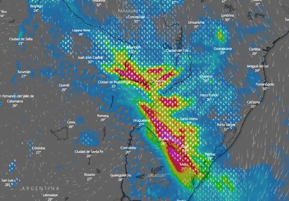Rige alerta meteorológico por tormentas fuertes