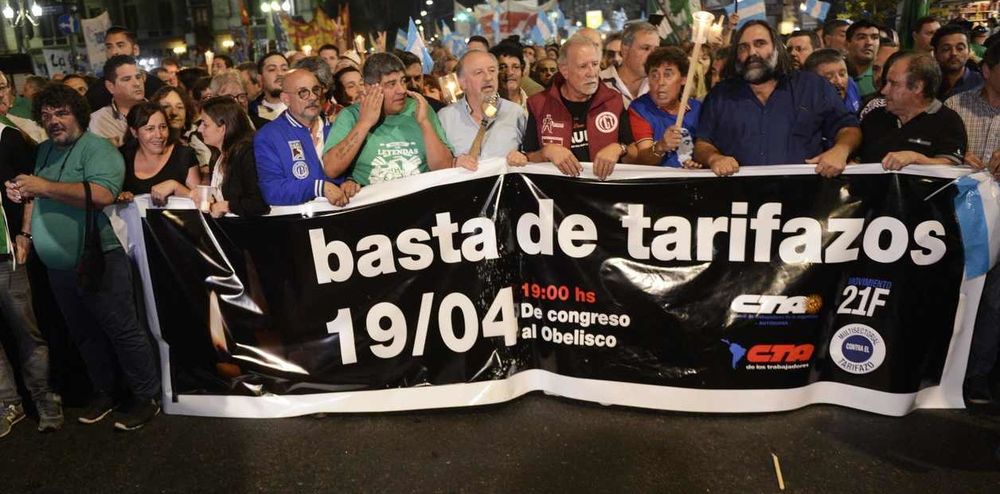 Tarifazos: organizan marchas en todo el país y reclamos ante la Justicia