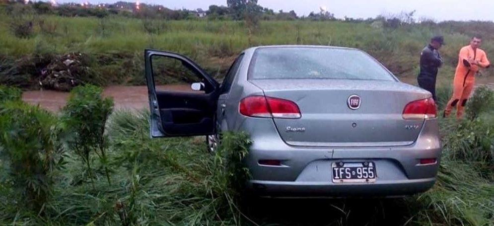 TRÁGICO. Madre e hija quedaron atrapadas dentro del Fiat Siena.