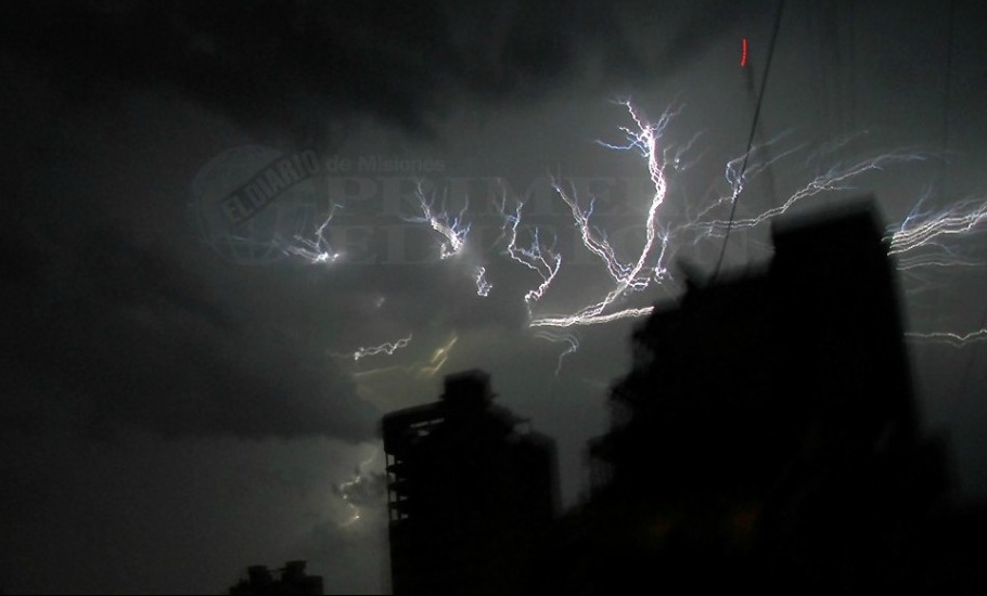 “Las tormentas podrían ser muy fuertes” hoy en Misiones